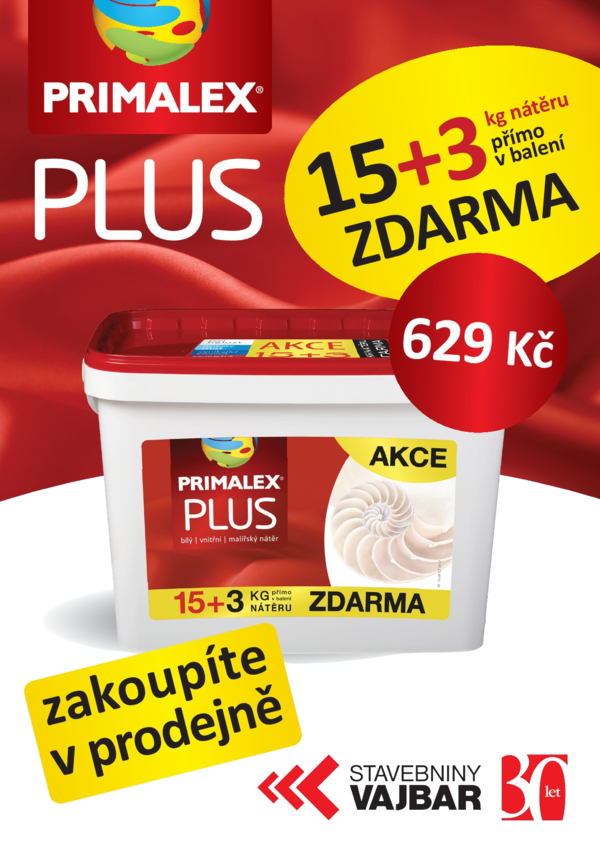 Primalex Plus 15+3 ZDARMA